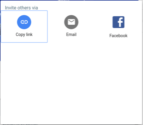 Google Spaces Sharing Options