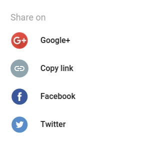 Google+ Share Options